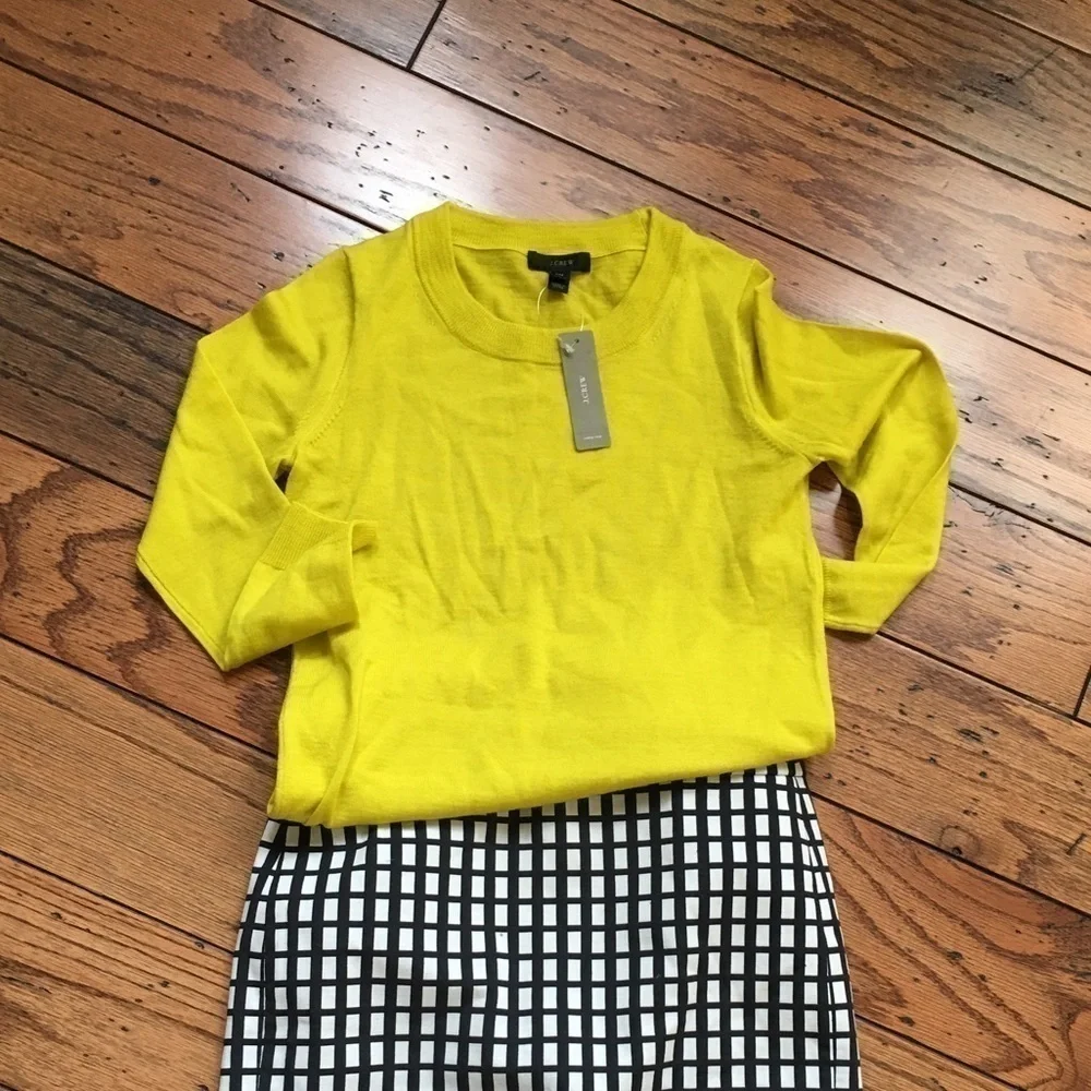 - New -j crew lemon zest tippi pull over sweater